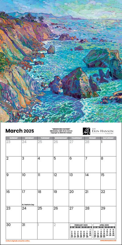 2025 Wall Calendar - California Vistas Image 4